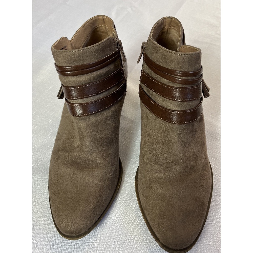LifeStride Paloma Bootie Womens sz 8.5  Brown Western Aesthetic Desert Ranch - Picture 8 of 13